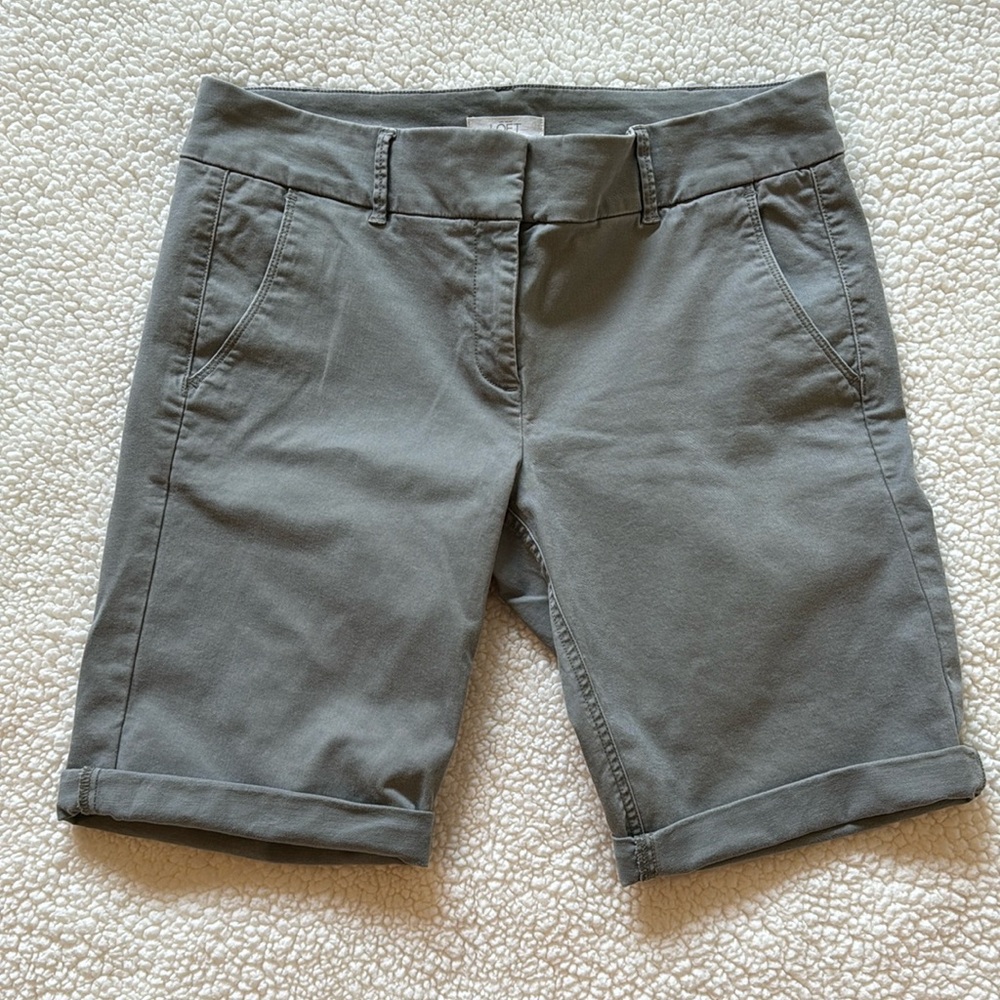 Loft Marisa Shorts Gray